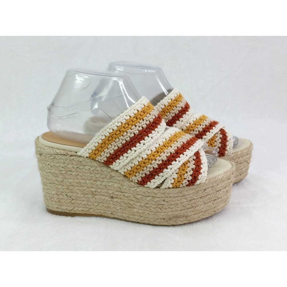 Castañer Elegant‎ Cream Espadrille Wedge Sandals EU 39 US 7.5 Castaner Shoes